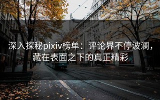 深入探秘pixiv榜单：评论界不停波澜，藏在表面之下的真正精彩