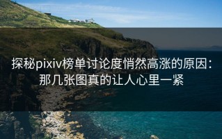 探秘pixiv榜单讨论度悄然高涨的原因：那几张图真的让人心里一紧