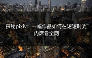 探秘pixiv：一幅作品如何在短短时光内席卷全网