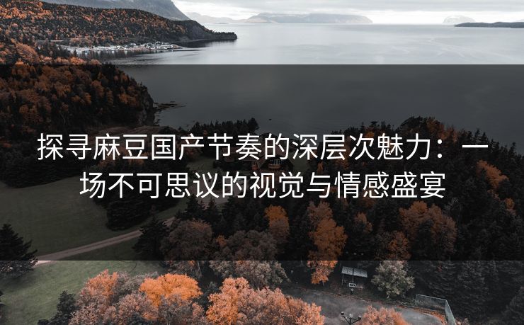 探寻麻豆国产节奏的深层次魅力：一场不可思议的视觉与情感盛宴-第1张图片-p站自媒体 | p站网页版内容站